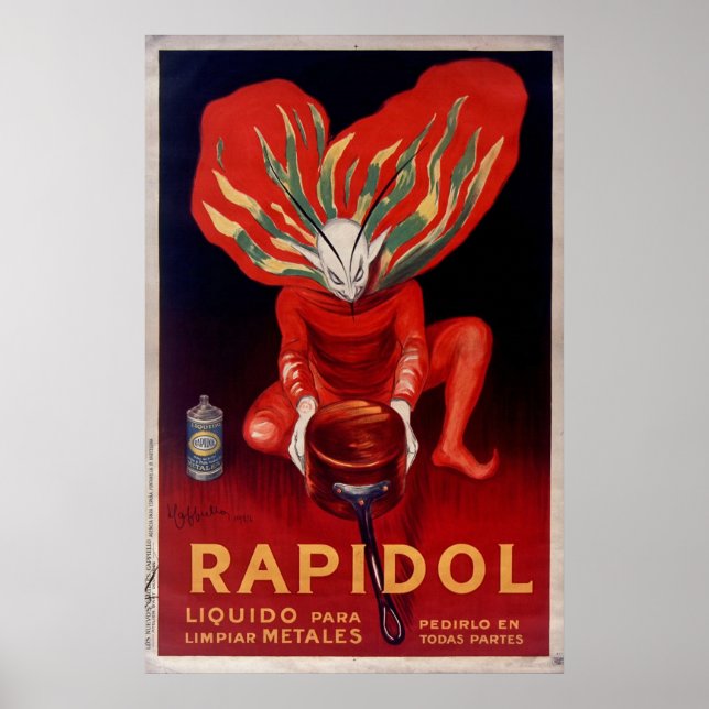 Póster Rapidol, Metalizado publicidad española polaca (Frente)