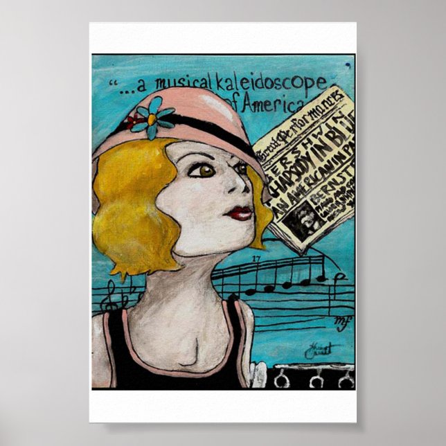 Póster Rapsodia en Poster azul (Frente)