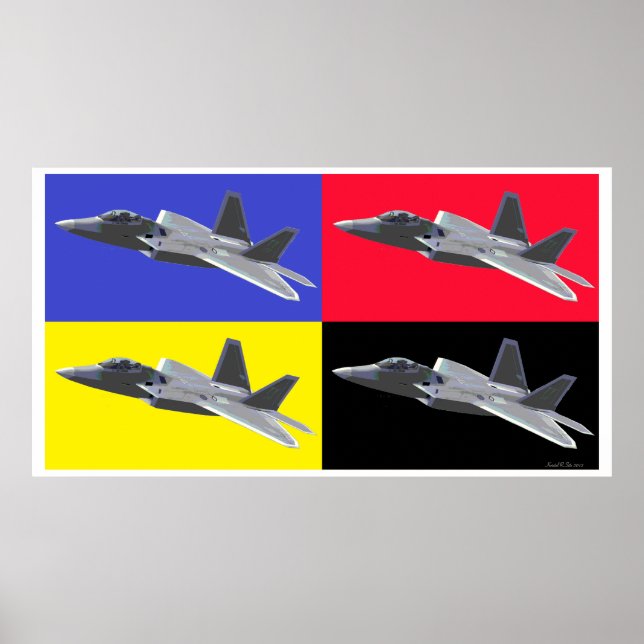 Póster Raptor CMYK F-22 (Frente)