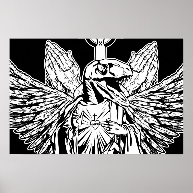 Póster Raptor Jesús te ama (Frente)