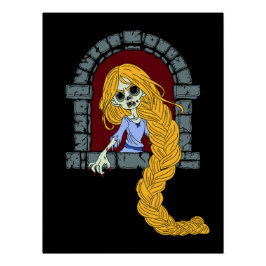 Póster Rapunzel Zombie