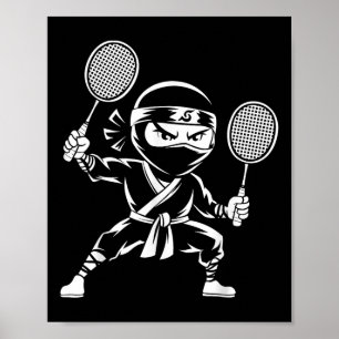 Póster Raqueta De Racquet De Transporte - Nin De Badminto