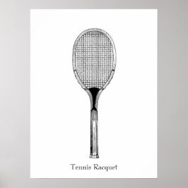 Póster Raqueta de tenis