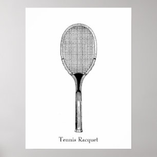 Póster Raqueta de tenis