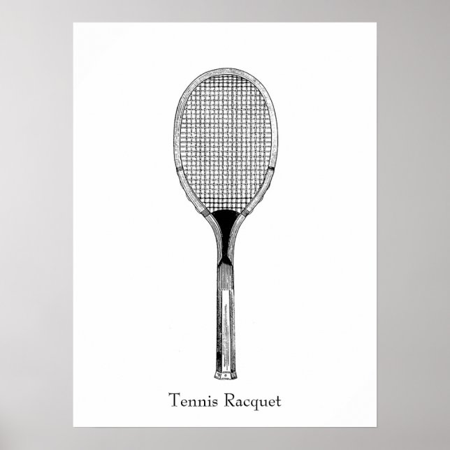 Póster Raqueta de tenis (Frente)