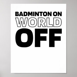 Póster Raqueta Del Transbordador - Badminton De Racquet D