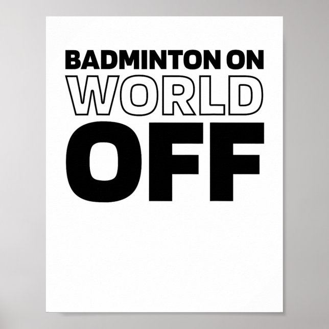 Póster Raqueta Del Transbordador - Badminton De Racquet D (Frente)