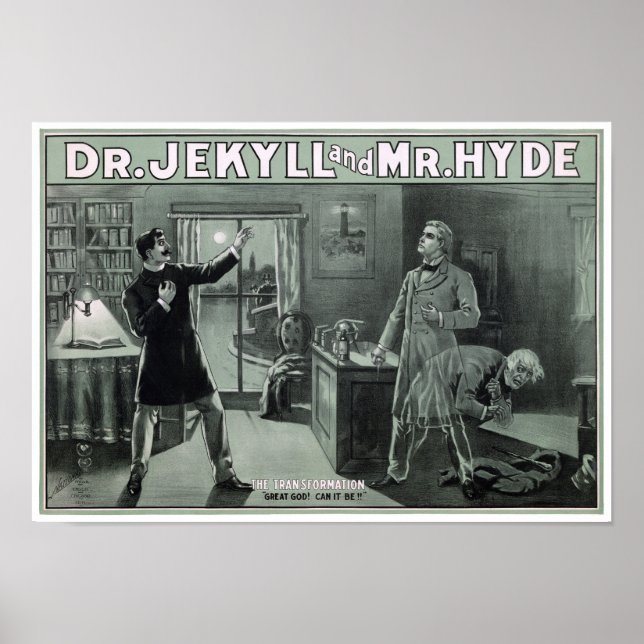 Póster Rara Dr. Jekyll y Sr. Hyde Transformation Poster (Frente)