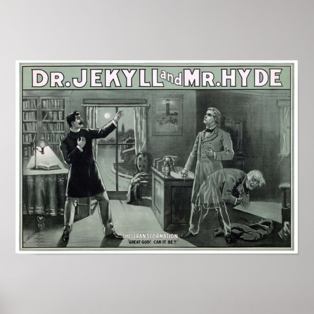 Póster Raras Dr. Jekyll y Sr. Hyde Transformation (Frente)