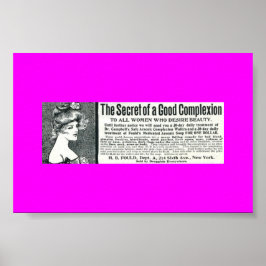 Póster Raras Vintage y ARSENIC SOAP, productos de aseo pa