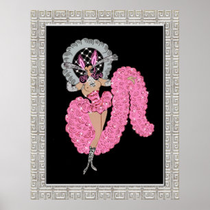 Póster Rare Erte Design "Mimi"