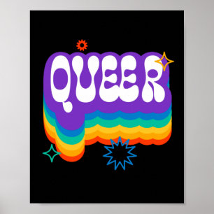 Póster Raro. LGTB+Orgullo. Arcoiris.