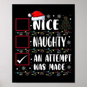 Póster Raro O Bonito Gracioso Un Intento Se Hizo Christma