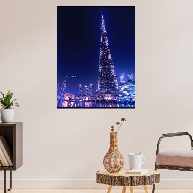 Póster rascacielos Burj Khalifa, Dubai, (Salón 3)