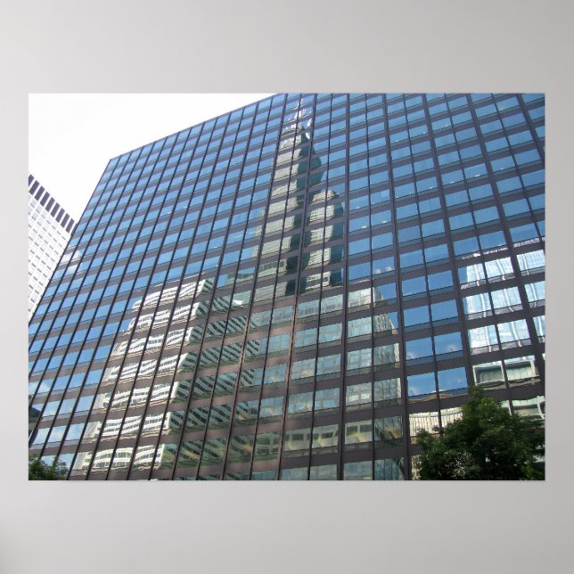 Póster Rascacielos de Chicago vistos desde el río (Frente)