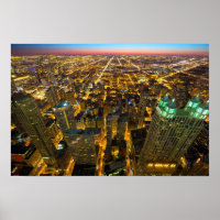 Rascacielos de edificios de Chicago iluminan de no