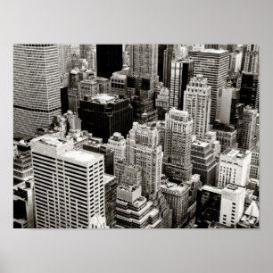 Póster Rascacielos de Nueva York desde arriba