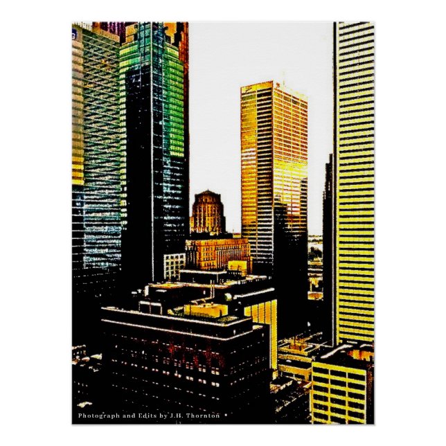 Póster Rascacielos de Toronto (Anverso)