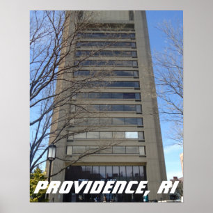 Póster Rascacielos, Thayer Street, Providence, RI