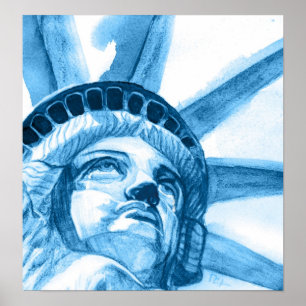 Póster Rasgones de señora Liberty