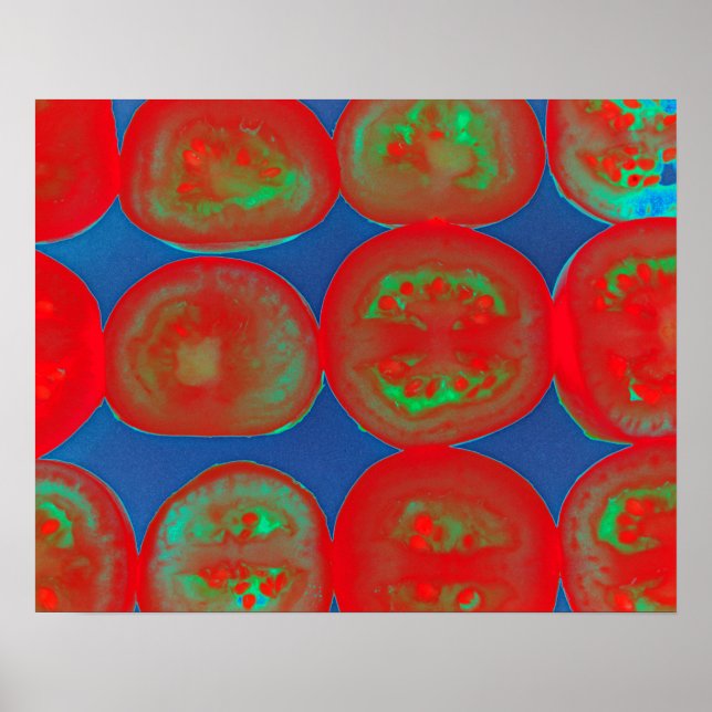 Póster Rasgos de tomate (Frente)