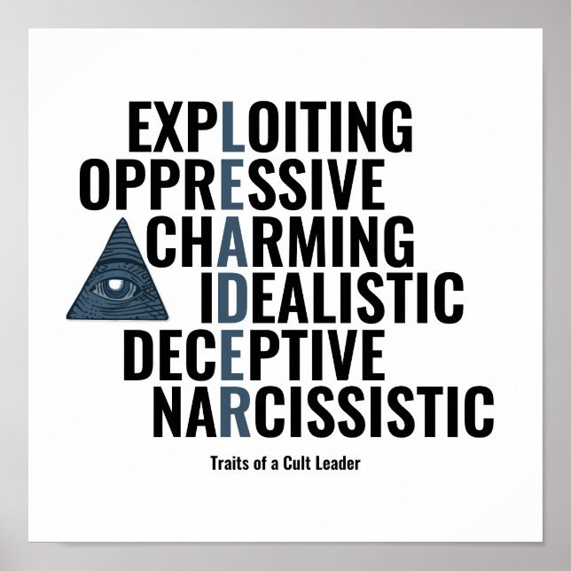 Póster Rasgos de un líder culto (Frente)