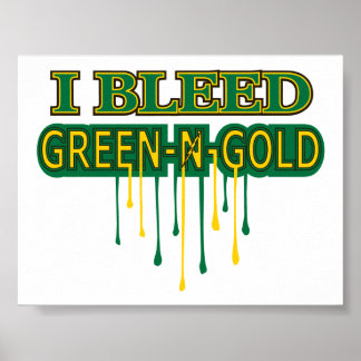 Póster Rasmont I Bleed Green 'n Gold