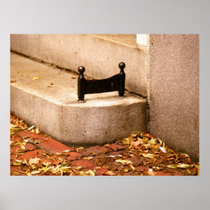 Póster Raspador de la bota de Beacon Hill