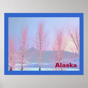 Póster Raspberry Creme Birch