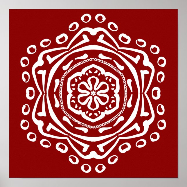 Póster Raspberry Mandala (Frente)