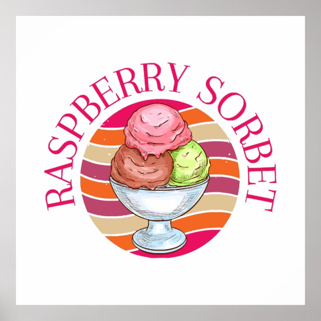 Póster Raspberry Sorbet (Frente)