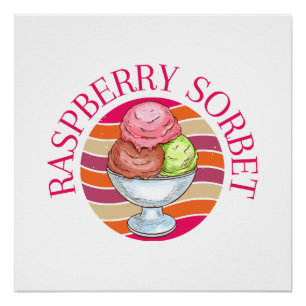 Póster Raspberry Sorbet