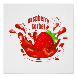 Póster Raspberry Sorbet