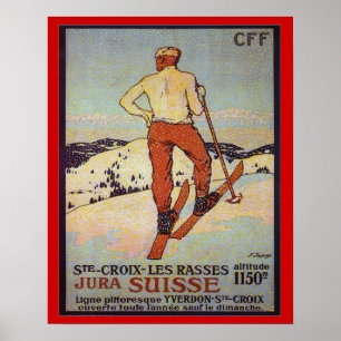 Póster Rasses de los les del St Croix del esquí del