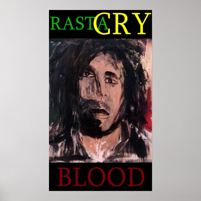 PÓSTER RASTA CRY BLOOD (Frente)