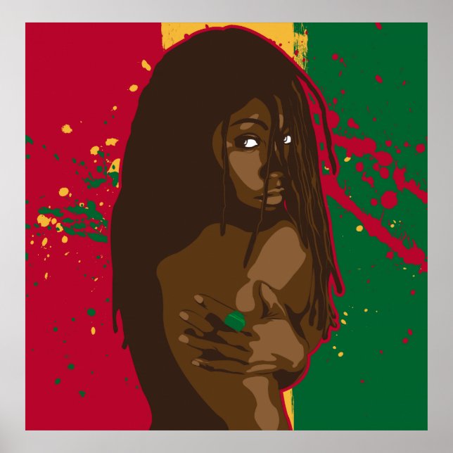 Póster Rasta Girl (Frente)