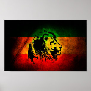Póster Rasta Lion