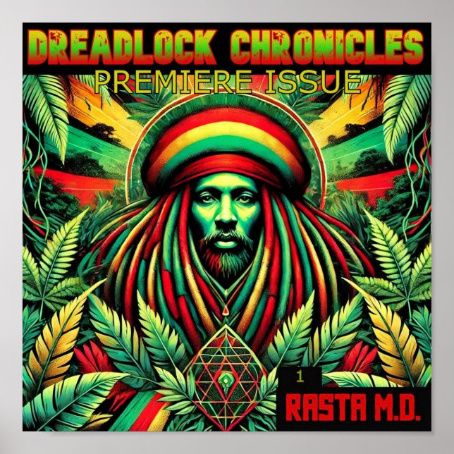 Póster Rasta M.D. DreadLock Chronicles edición 1 portada (Frente)