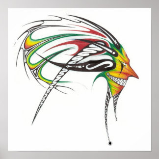 Póster Rasta man tribal Canvas