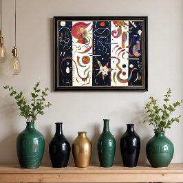 Póster Rastreado por Wassily Kandinsky