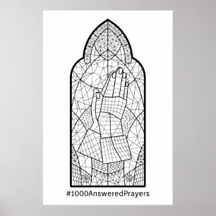 Póster Rastreador de plegarias respondidas 1000