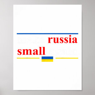 Póster Rastreador gracioso hace a Rusia pequeña de nuevo