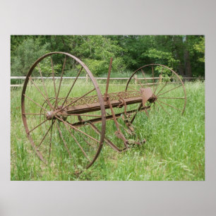 Póster Rastrillo de heno viejo 2