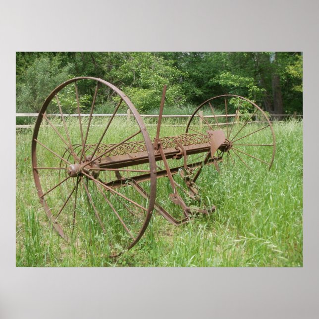 Póster Rastro de heno antiguo 2 (Frente)