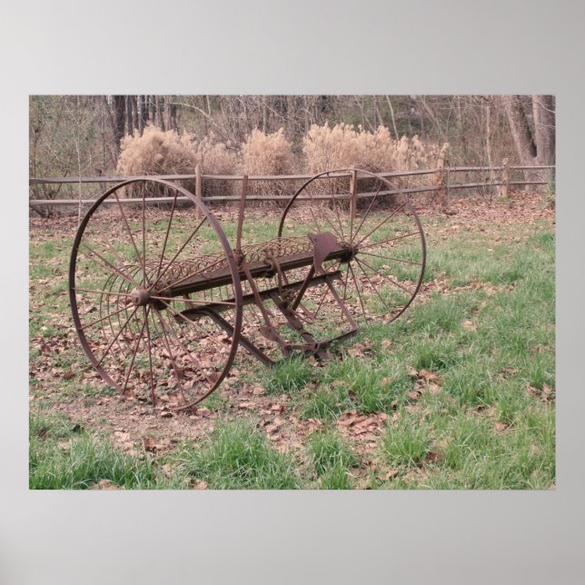 Póster Rastro de heno antiguo 3 (Frente)