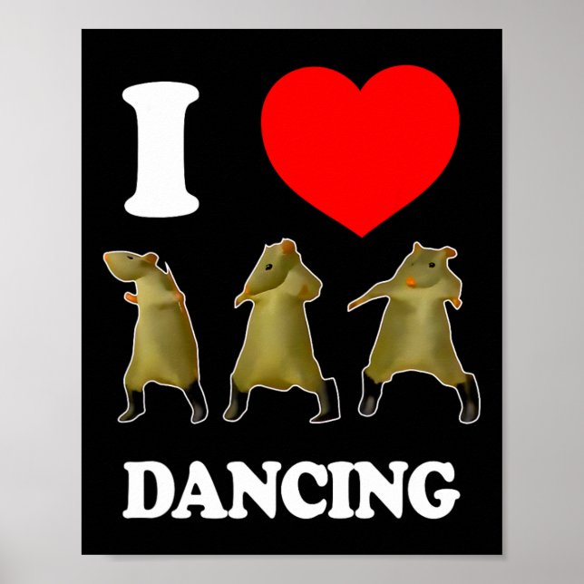 Póster Rat Dance Meme 2025 Funny Trendy #ratdance 2 (Frente)