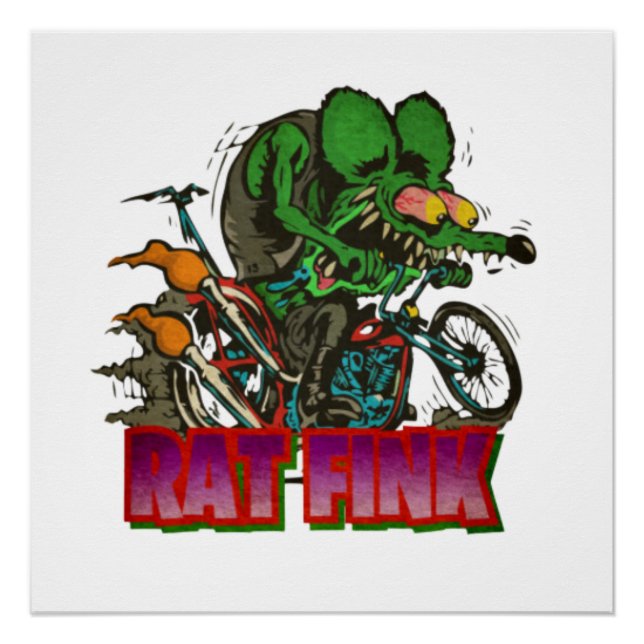 Póster Rat Fink Vintage (Anverso)