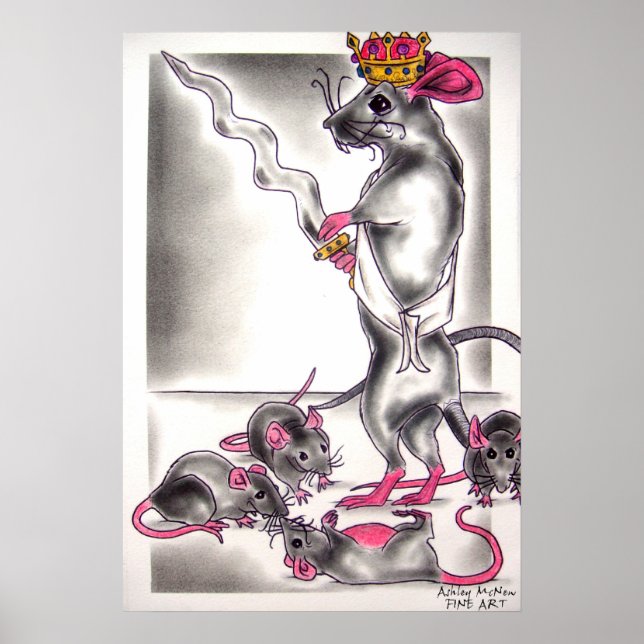 Póster Rat King del Ballet de los Nutcracker (Frente)