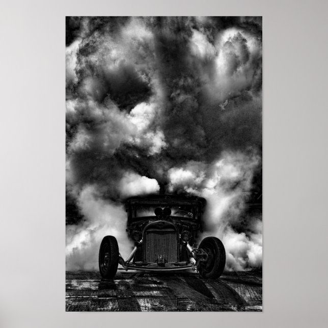 Póster Rat Rod Burn Out (Frente)