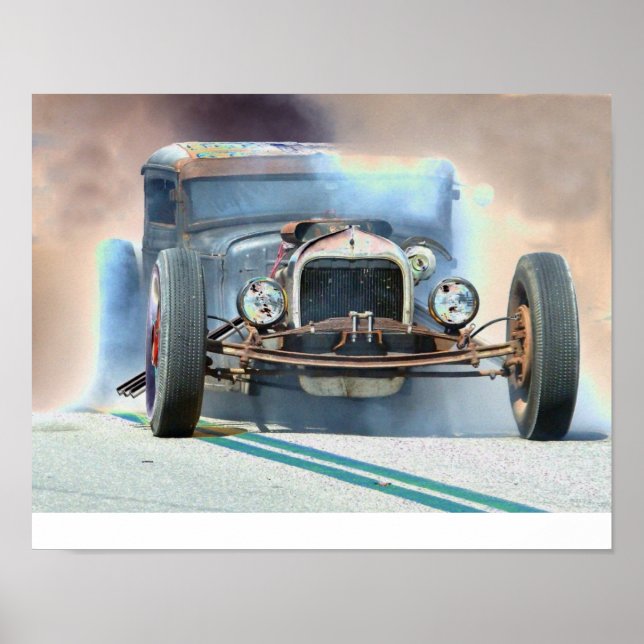 Póster Rat Rod Burnout (Frente)